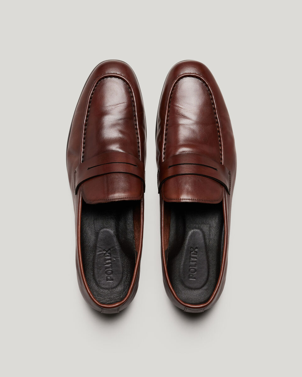 Leather Penny Loafer, , hi-res